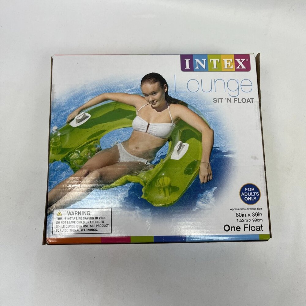 Intex Sit 'N Float 60x39in. Inflatable Lounge
